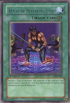 2003 Yu-Gi-Oh! Legacy of Darkness 1st Edition #LOD-029 Array of Revealing Light Front
