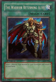 2003 Yu-Gi-Oh! Legacy of Darkness 1st Edition #LOD-030 The Warrior Returning Alive Front