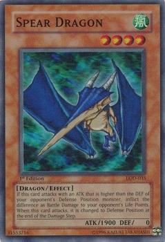 2003 Yu-Gi-Oh! Legacy of Darkness 1st Edition #LOD-035 Spear Dragon Front