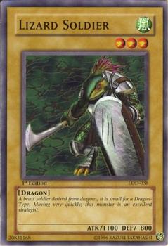 2003 Yu-Gi-Oh! Legacy of Darkness 1st Edition #LOD-038 Lizard Soldier Front