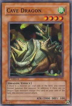 2003 Yu-Gi-Oh! Legacy of Darkness 1st Edition #LOD-040 Cave Dragon Front