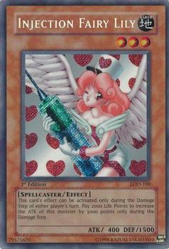 2003 Yu-Gi-Oh! Legacy of Darkness 1st Edition #LOD-100 Injection Fairy Lily Front