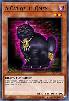 2003 Yu-Gi-Oh! Pharaonic Guardian #PGD-070 A Cat of Ill Omen Front