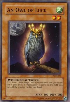 2003 Yu-Gi-Oh! Pharaonic Guardian #PGD-073 An Owl of Luck Front