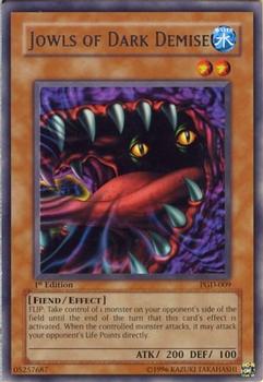 2003 Yu-Gi-Oh! Pharaonic Guardian 1st Edition #PGD-009 Jowls of Dark Demise Front