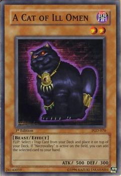2003 Yu-Gi-Oh! Pharaonic Guardian 1st Edition #PGD-070 A Cat of Ill Omen Front