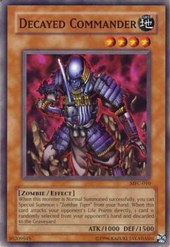 2003 Yu-Gi-Oh! Magician's Force #MFC-010 Decayed Commander Front