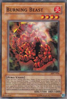 2003 Yu-Gi-Oh! Magician's Force #MFC-016 Burning Beast Front