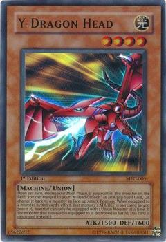 2003 Yu-Gi-Oh! Magician's Force 1st Edition #MFC-005 Y-Dragon Head Front