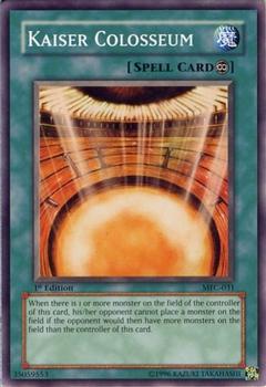 2003 Yu-Gi-Oh! Magician's Force 1st Edition #MFC-031 Kaiser Colosseum Front