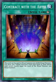 2003 Yu-Gi-Oh! Dark Crisis #DCR-086 Contract with the Abyss Front