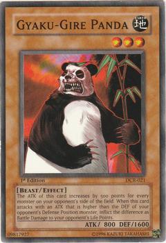 2003 Yu-Gi-Oh! Dark Crisis 1st Edition #DCR-021 Gyaku-Gire Panda Front