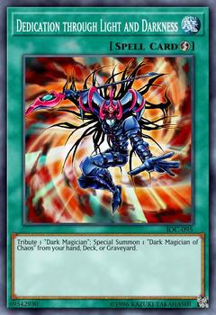 2004 Yu-Gi-Oh! Invasion of Chaos #IOC-095 Dedication Through Light and Darkness Front