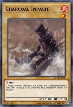 2004 Yu-Gi-Oh! Soul of the Duelist #SOD-EN001 Charcoal Inpachi Front