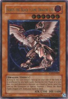 2004 Yu-Gi-Oh! Soul of the Duelist #SOD-EN007 Horus the Black Flame Dragon LV6 Front