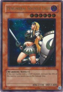 2004 Yu-Gi-Oh! Soul of the Duelist #SOD-EN033 Penumbral Soldier Lady Front