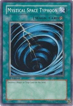 2003 Yu-Gi-Oh! Starter Deck Pegasus 1st Edition #SDP-032 Mystical Space Typhoon Front