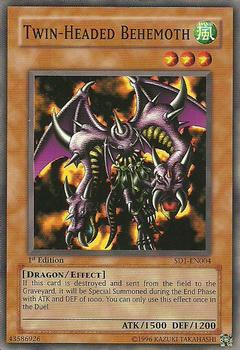 2005 Yu-Gi-Oh! Structure Deck Dragon's Roar 1st Edition #SD1-EN004 Twin-Headed Behemoth Front