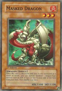 2005 Yu-Gi-Oh! Structure Deck Dragon's Roar 1st Edition #SD1-EN009 Masked Dragon Front
