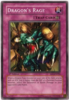 2005 Yu-Gi-Oh! Structure Deck Dragon's Roar 1st Edition #SD1-EN024 Dragon's Rage Front