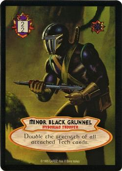 1995 Cardz Hyborian Gates #NNO Minor Black Grunnel Front