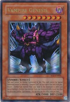 2005 Yu-Gi-Oh! Structure Deck Zombie Madness English #SD2-EN001 Vampire Genesis Front