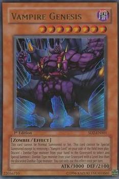 2005 Yu-Gi-Oh! Structure Deck Zombie Madness English 1st Edition #SD2-EN001 Vampire Genesis Front