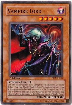 2005 Yu-Gi-Oh! Structure Deck Zombie Madness English 1st Edition #SD2-EN003 Vampire Lord Front