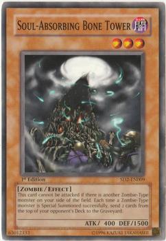 2005 Yu-Gi-Oh! Structure Deck Zombie Madness English 1st Edition #SD2-EN009 Soul-Absorbing Bone Tower Front
