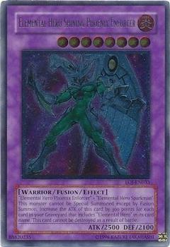 2006 Yu-Gi-Oh! Enemy of Justice #EOJ-EN033 Elemental Hero Shining Phoenix Enforcer Front