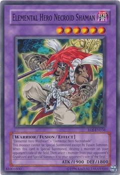 2006 Yu-Gi-Oh! Enemy of Justice #EOJ-EN036 Elemental Hero Necroid Shaman Front