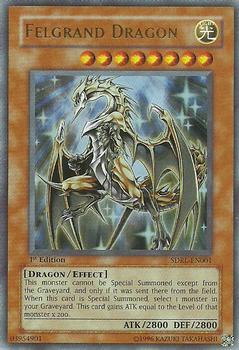 2007 Yu-Gi-Oh! Rise of the Dragon Lords #SDRL-EN001 Felgrand Dragon Front