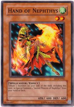 2005 Yu-Gi-Oh! Flaming Eternity #FET-EN006 Hand of Nephthys Front