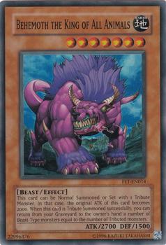 2005 Yu-Gi-Oh! Flaming Eternity #FET-EN014 Behemoth the King of All Animals Front