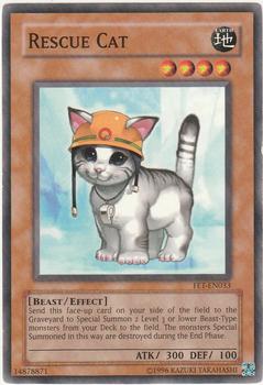 2005 Yu-Gi-Oh! Flaming Eternity #FET-EN033 Rescue Cat Front