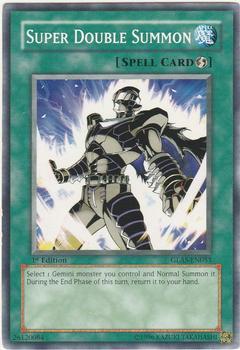 2007 Yu-Gi-Oh! Gladiator's Assault 1st Edition #GLAS-EN053 Super Double Summon Front