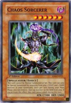 2006 Yu-Gi-Oh! Spellcaster's Judgment English 1st Edition #SD6-EN012 Chaos Sorcerer Front