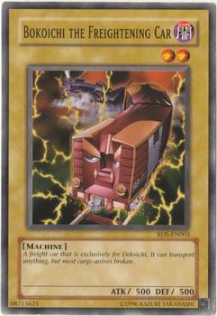 2004 Yu-Gi-Oh! Rise of Destiny #RDS-EN003 Bokoichi the Freightening Car Front