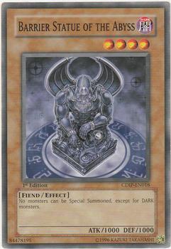 2006 Yu-Gi-Oh! Cyberdark Impact 1st Edition #CDIP-EN018 Barrier Statue of the Abyss Front
