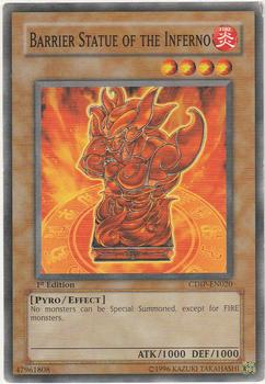 2006 Yu-Gi-Oh! Cyberdark Impact 1st Edition #CDIP-EN020 Barrier Statue of the Inferno Front