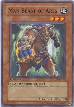 2006 Yu-Gi-Oh! Cyberdark Impact 1st Edition #CDIP-EN030 Man Beast of Ares Front