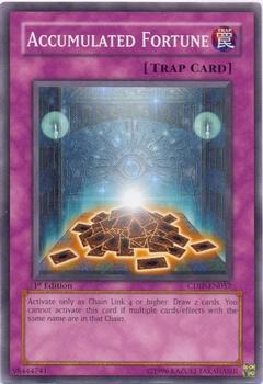 2006 Yu-Gi-Oh! Cyberdark Impact 1st Edition #CDIP-EN057 Accumulated Fortune Front