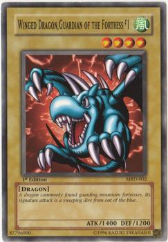 2002 Yu-Gi-Oh! Metal Raiders 1st Edition #MRD-002 Winged Dragon, Guardian of the Fortress #1 Front