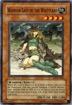 2005 Yu-Gi-Oh! Structure Deck Warrior's Triumph #SD5-EN002 Warrior Lady of the Wasteland Front