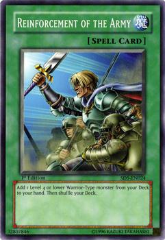 2005 Yu-Gi-Oh! Structure Deck Warrior's Triumph #SD5-EN024 Reinforcement of the Army Front