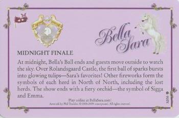 2009 Hidden City Games Bella Sara Bella's Ball #52 Midnight Finale Back