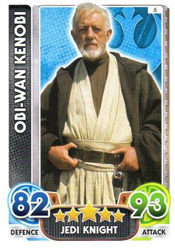 2016 Topps Force Attax Star Wars The Force Awakens #5 Obi-Wan Kenobi Front
