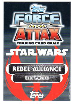 2016 Topps Force Attax Star Wars The Force Awakens #6 Yoda Back