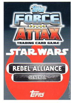 2016 Topps Force Attax Star Wars The Force Awakens #7 Lando Calrissian Back