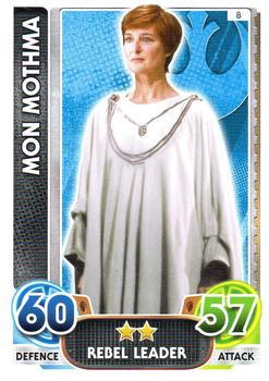 2016 Topps Force Attax Star Wars The Force Awakens #8 Mon Mothma Front